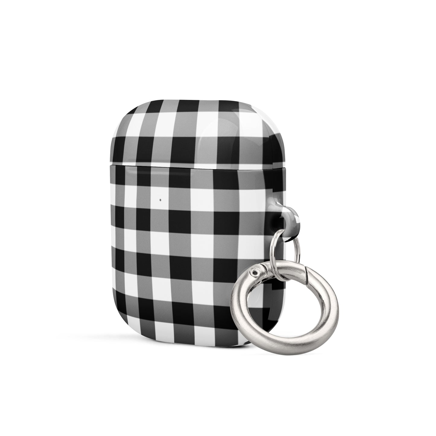 Gingham Check | Black & White AirPods Case