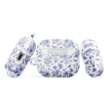 Wild Roses | Blue Butterfly Floral AirPods Case