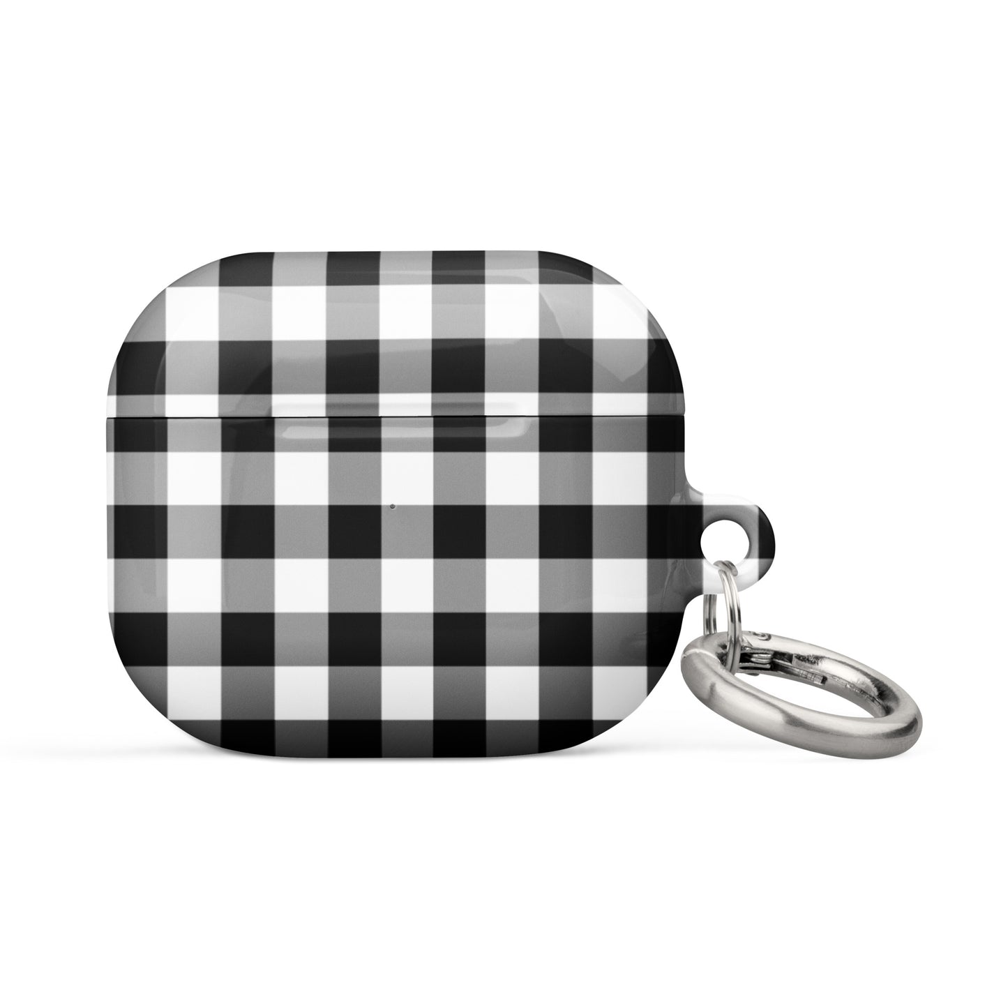 Gingham Check | Black & White AirPods Case