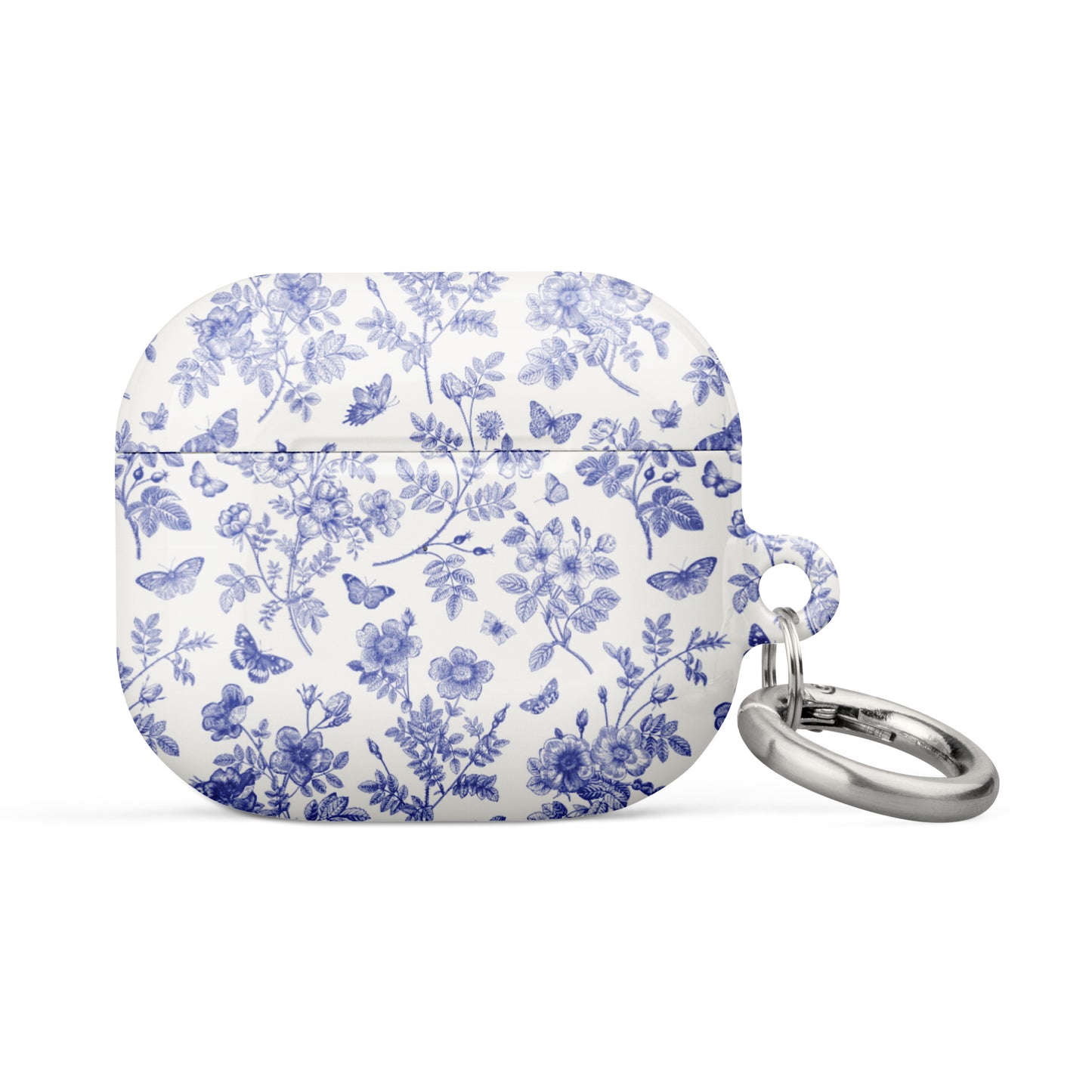 Wild Roses | Blue Butterfly Floral AirPods Case