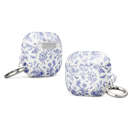 Wild Roses | Blue Butterfly Floral AirPods Case