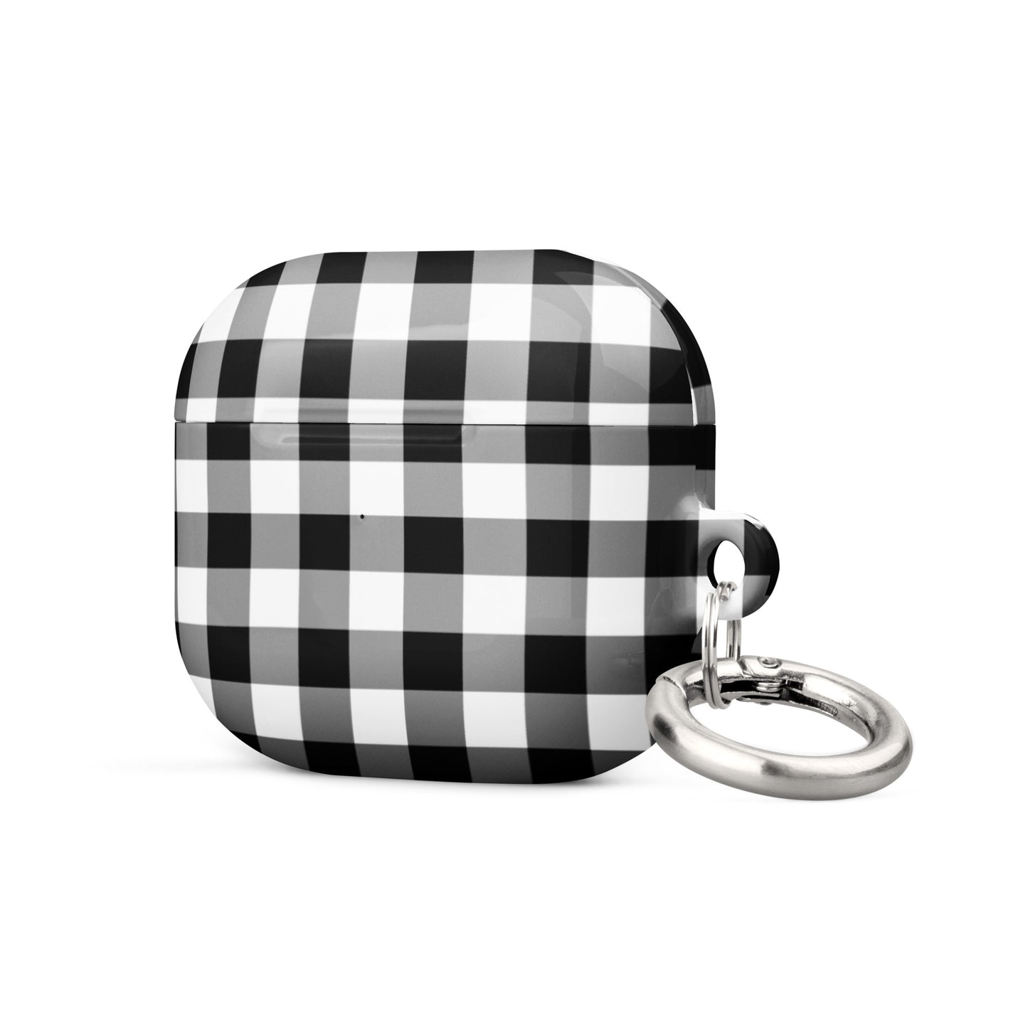 Gingham Check | Black & White AirPods Case