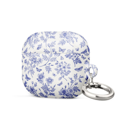 Wild Roses | Blue Butterfly Floral AirPods Case