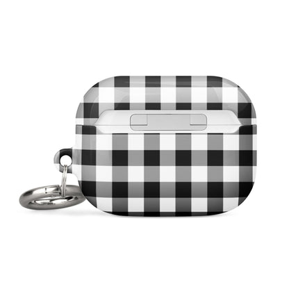 Gingham Check | Black & White AirPods Case