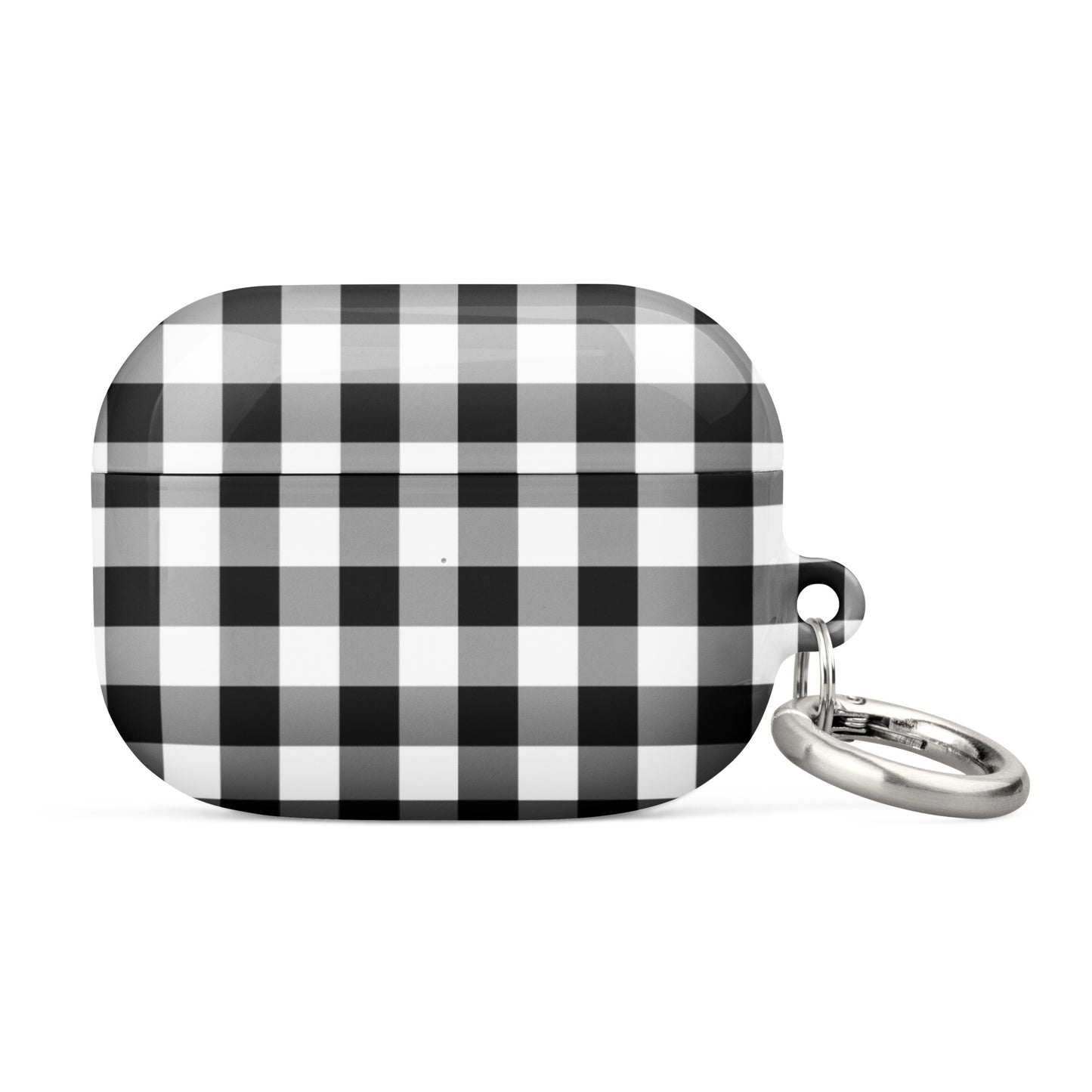 Gingham Check | Black & White AirPods Case