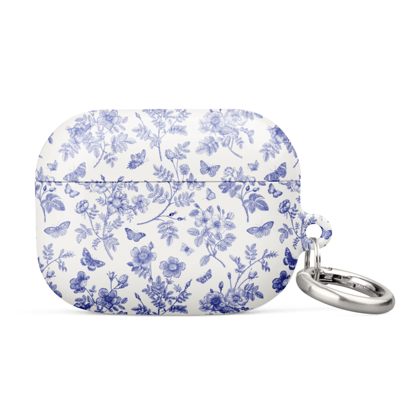 Wild Roses | Blue Butterfly Floral AirPods Case