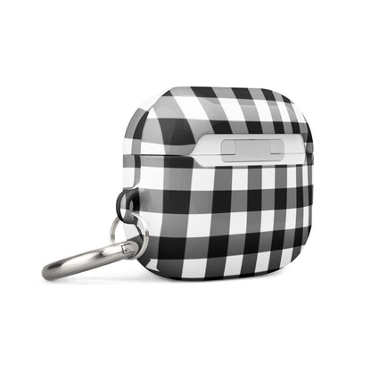 Gingham Check | Black & White AirPods Case