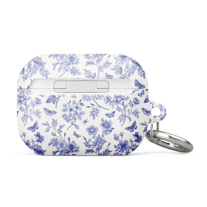 Wild Roses | Blue Butterfly Floral AirPods Case