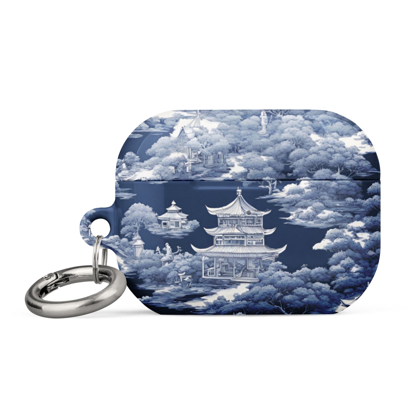 Pagoda | Blue Toile AirPods Case