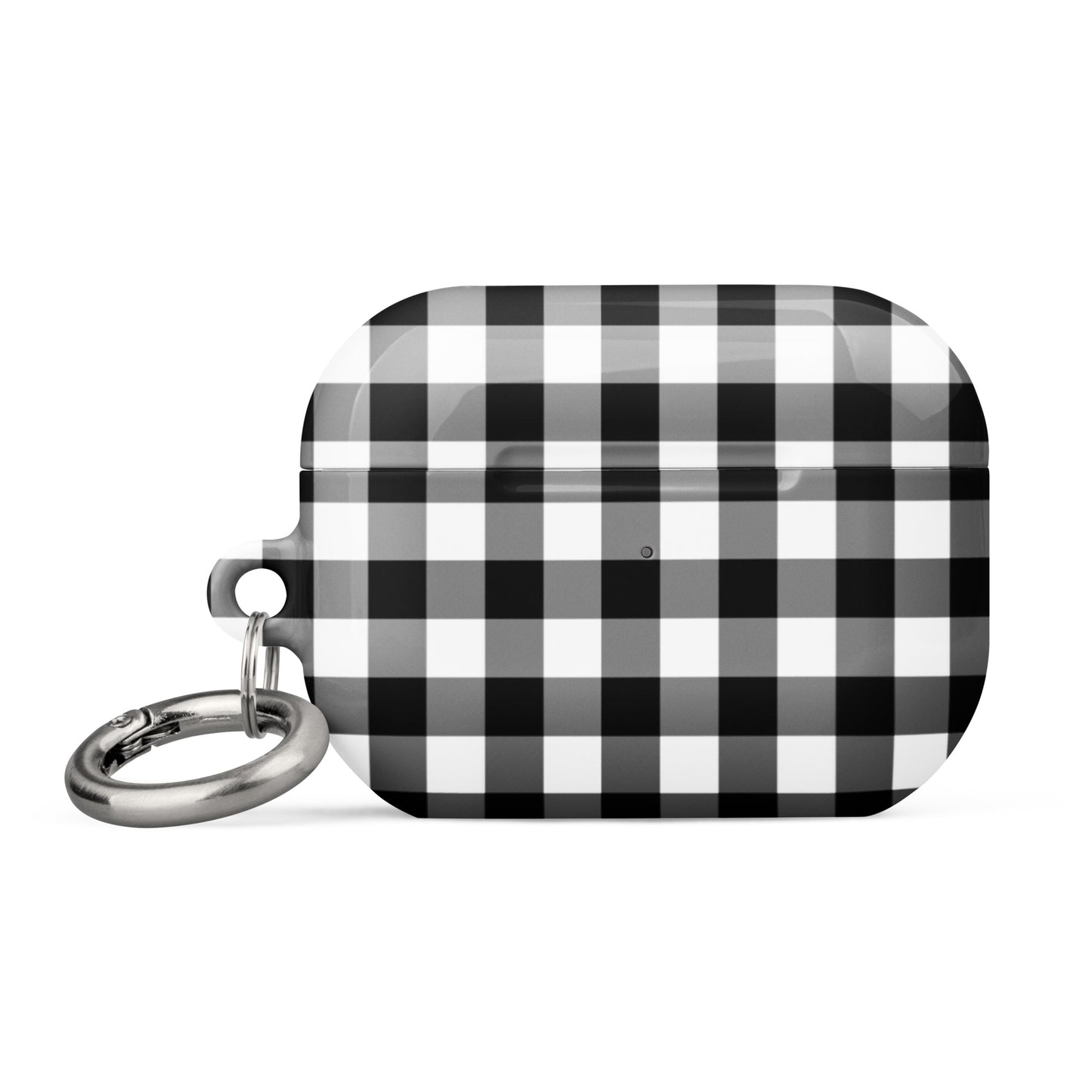 Gingham Check | Black & White AirPods Case