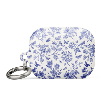 Wild Roses | Blue Butterfly Floral AirPods Case