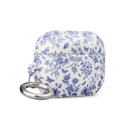 Wild Roses | Blue Butterfly Floral AirPods Case