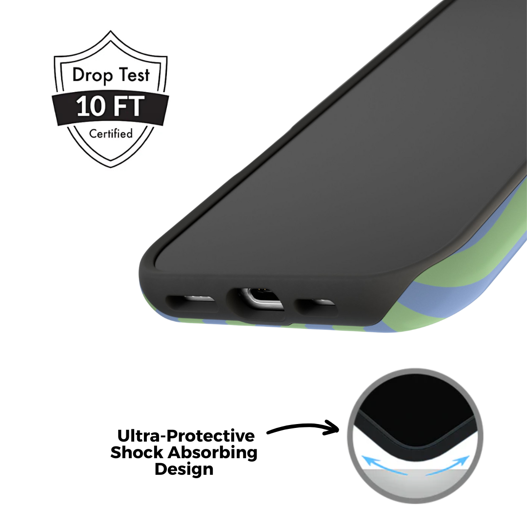 Mint Julep Pastel Striped iPhone Case