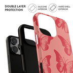 Coque iPhone Papillon Social | Peachy Butterfly