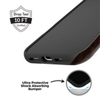 Espresso Brown Marbled iPhone Case