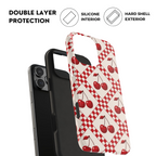 Cherry Check iPhone Case