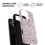 Plum Botanical Floral iPhone Case