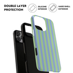 Mint Julep Pastel Striped iPhone Case
