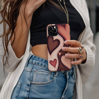 Groove Is in the Heart | Retro Hearts iPhone Case