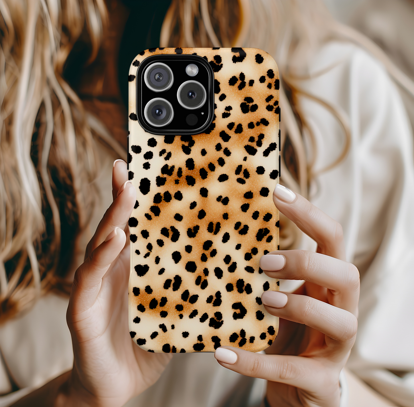 Funda para iPhone con estampado de guepardo