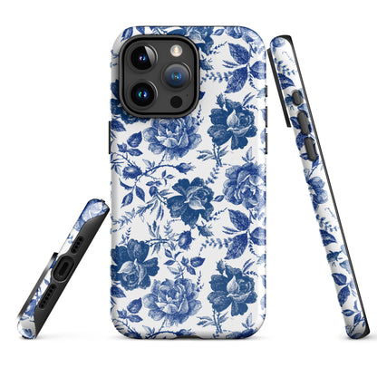 Indigo Rose | Blue Floral Case