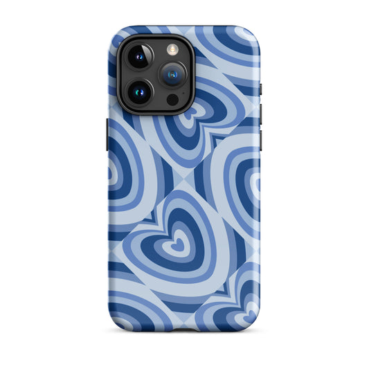 Hearts Squared | Blue Heart Pattern Case