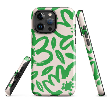 Happy | Green Modern Floral Case