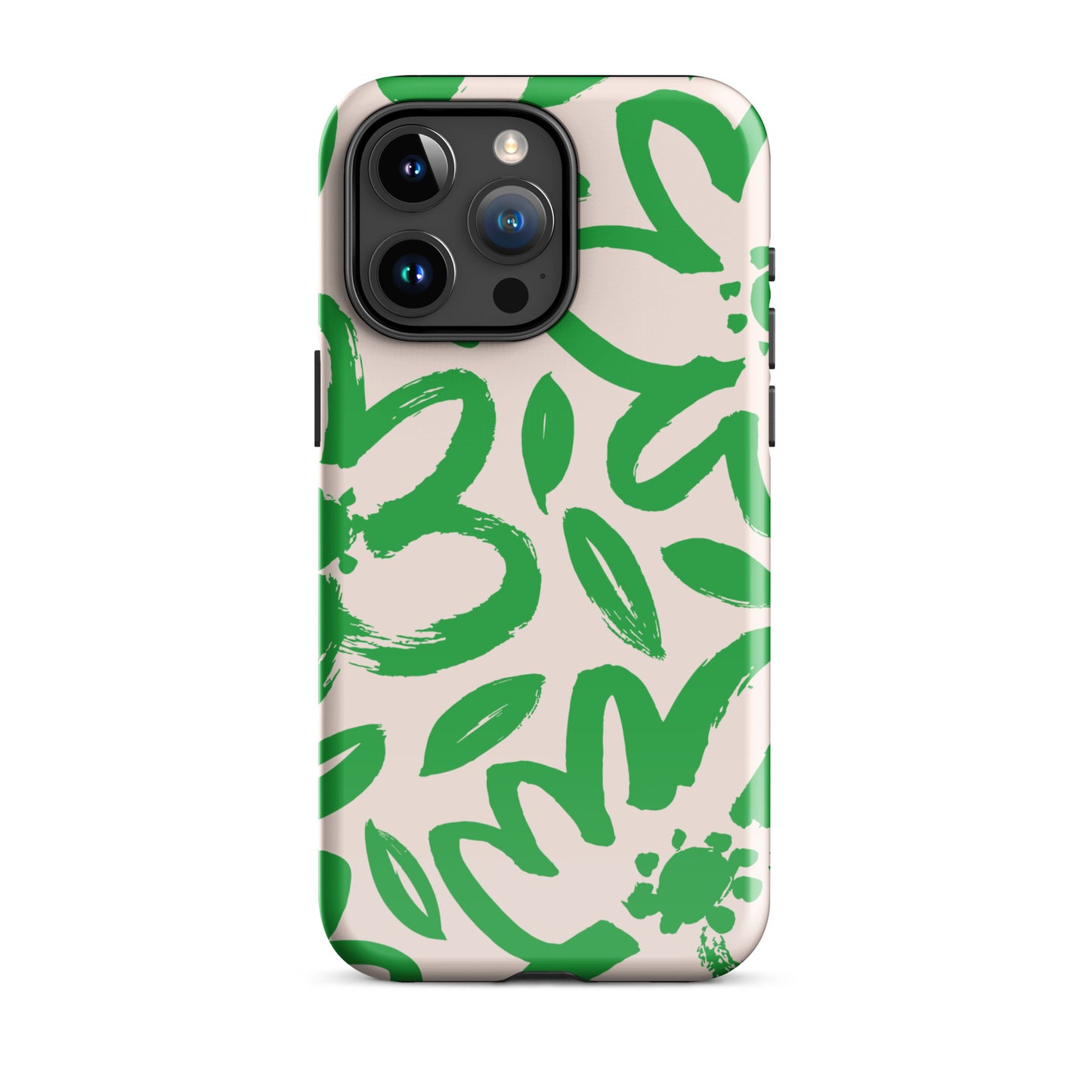 Happy | Green Modern Floral Case