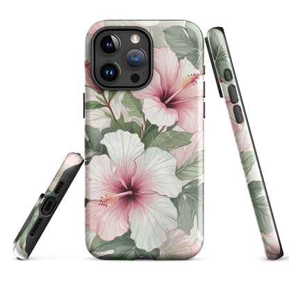 Island Hopping | Green & Pink Tropical Floral Case