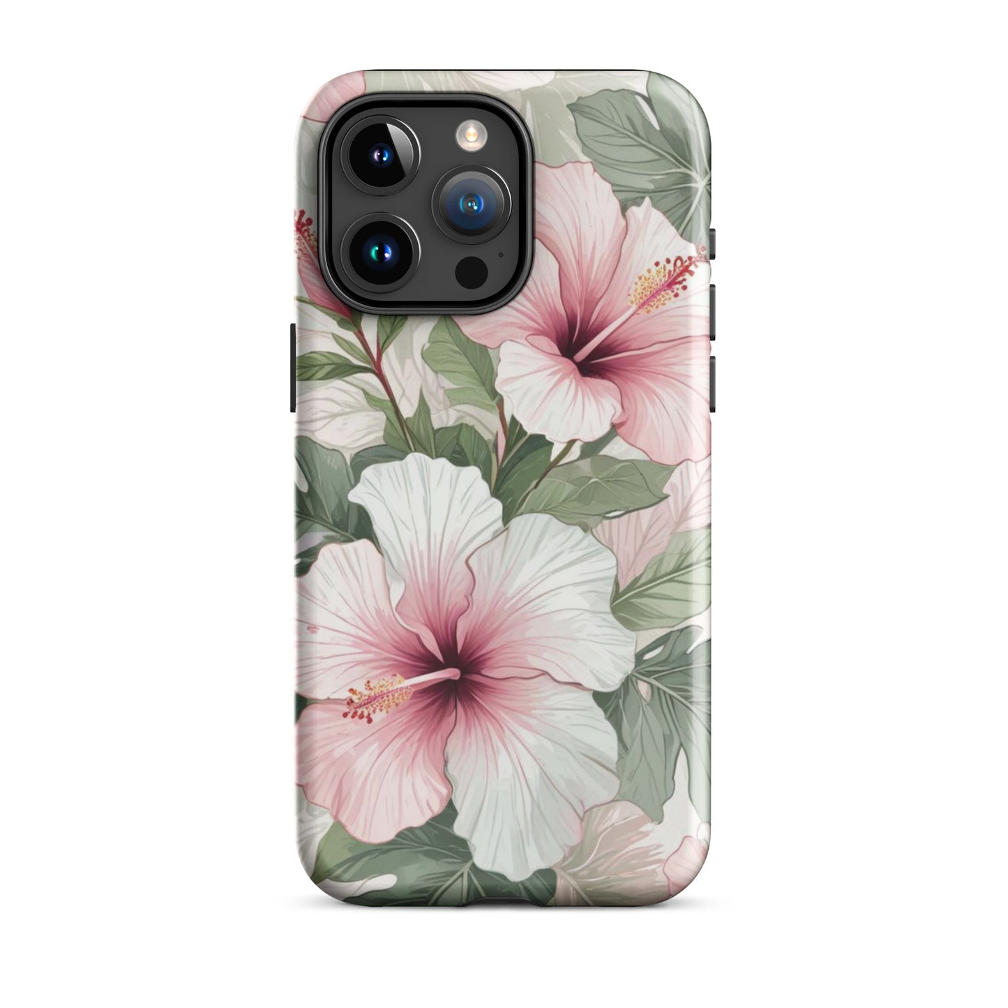 Island Hopping | Green & Pink Tropical Floral Case