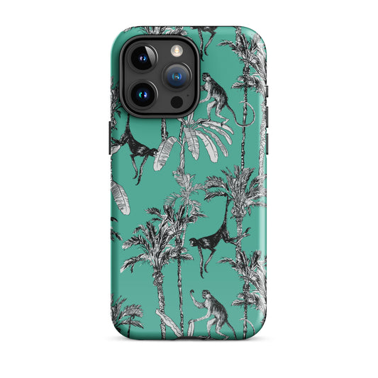 Monkey Business | Retro Tropical Palms Case