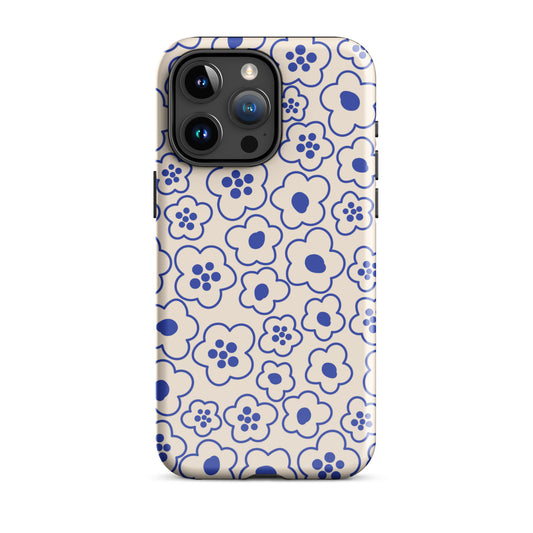 Blossom | Blue Retro Flower Case