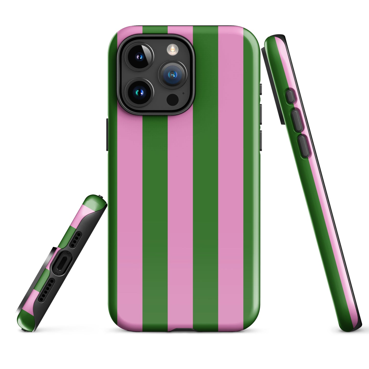 Retro Stripe | Pink & Green Y2K Case