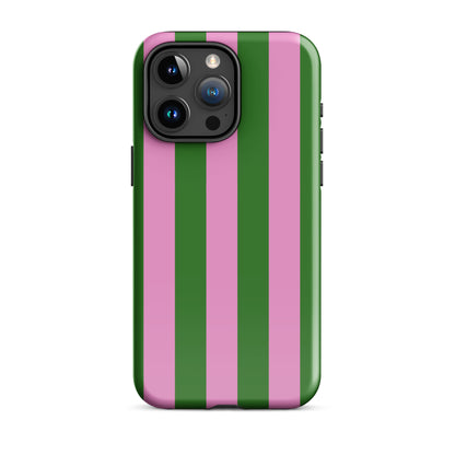 Retro Stripe | Pink & Green Y2K Case